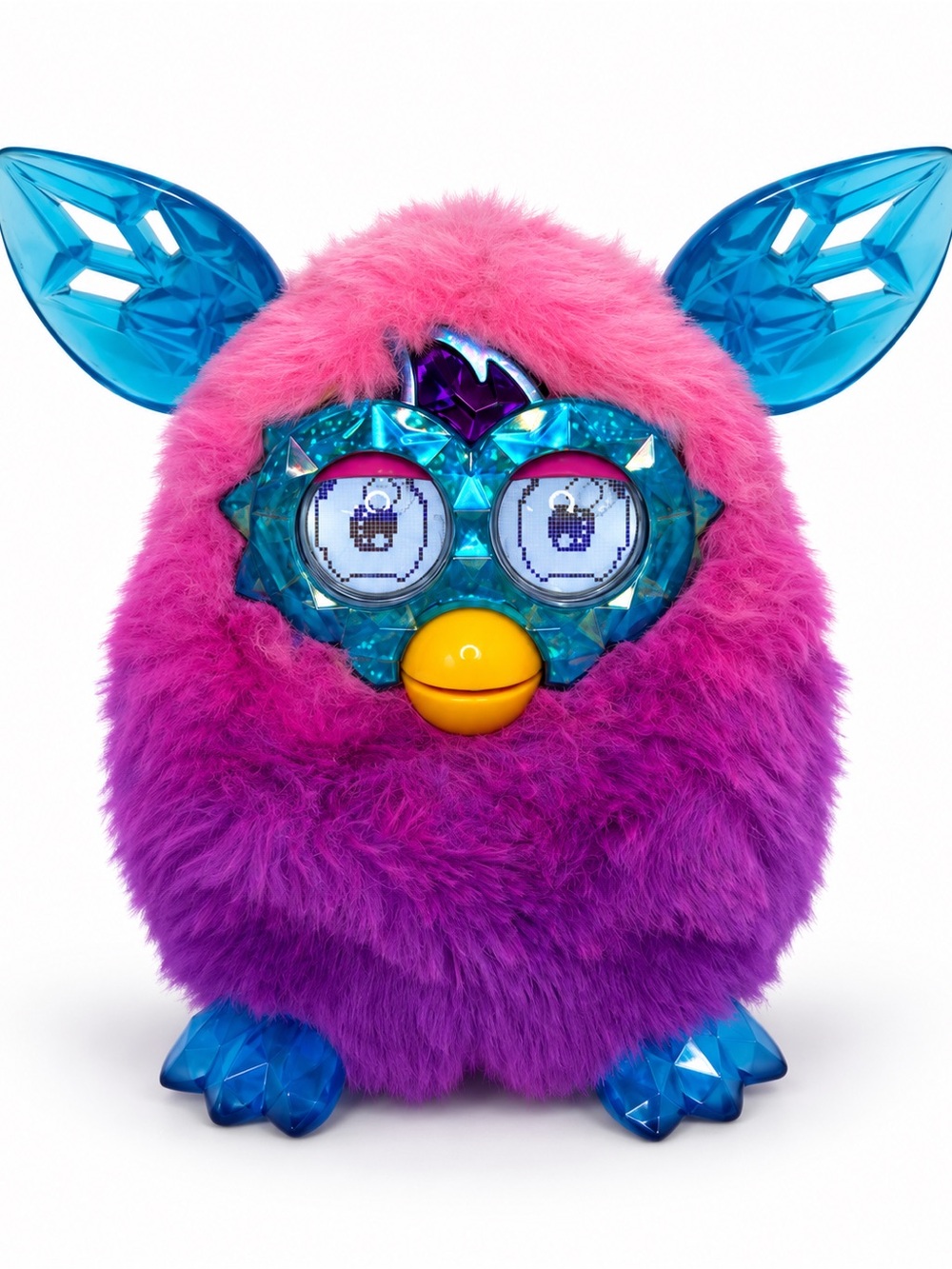 Hasbro Furby Boom Crystal Series Pink Purple Blue Tested Working A9614
